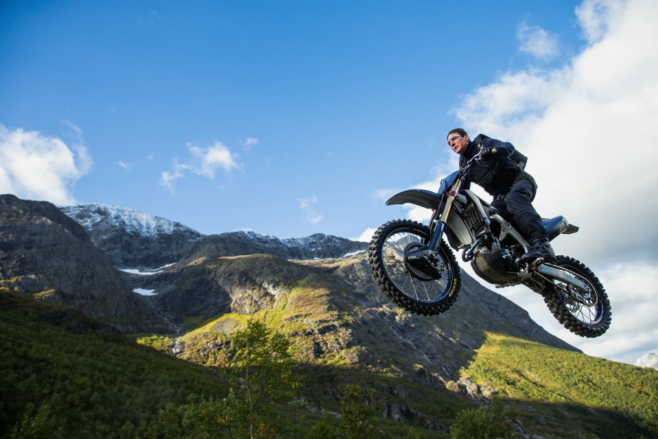 The star is known for his daring stunts after he drove a motorbike off a cliff in the latest Mission Impossible film
