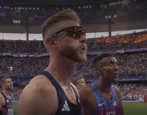 Josh Kerr was stunned as he finished second in the 1500m