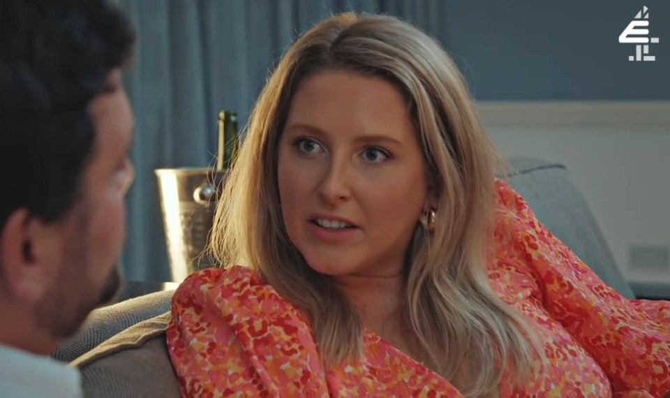 Emma hits back at her new husband and tells him to work on his outlook on women