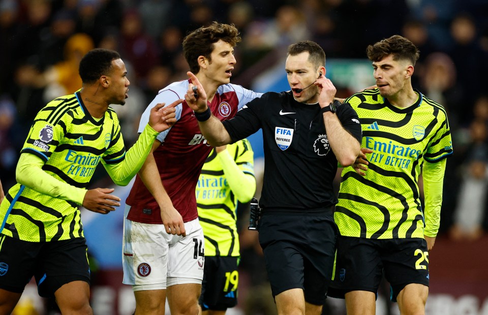 He controversially disallowed a late Arsenal equaliser at Aston Villa last season