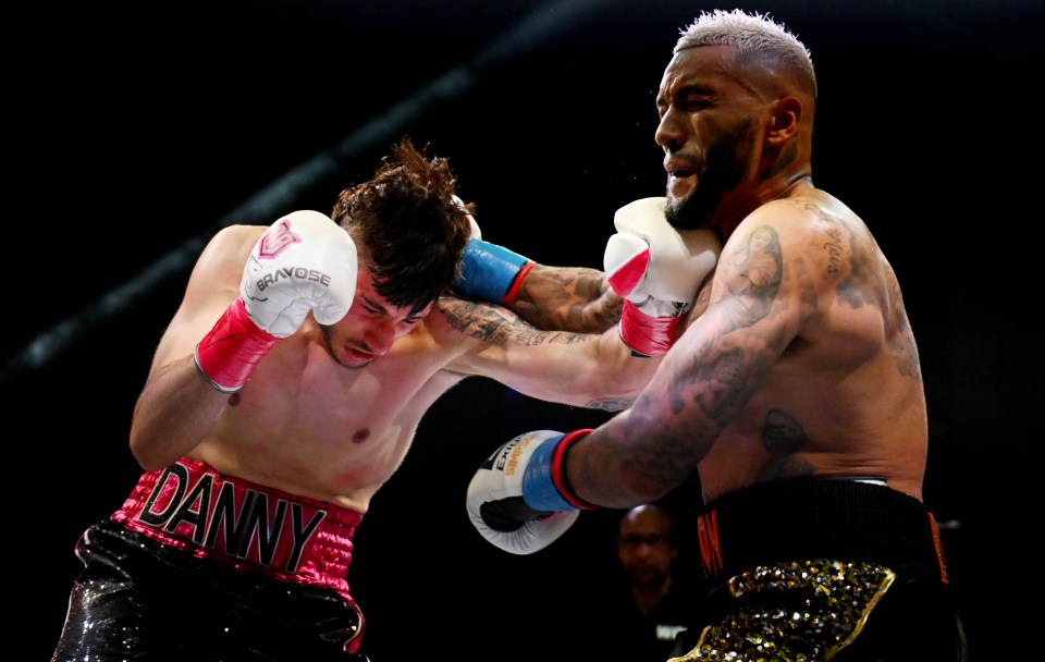 a boxer with the name danny on his shorts