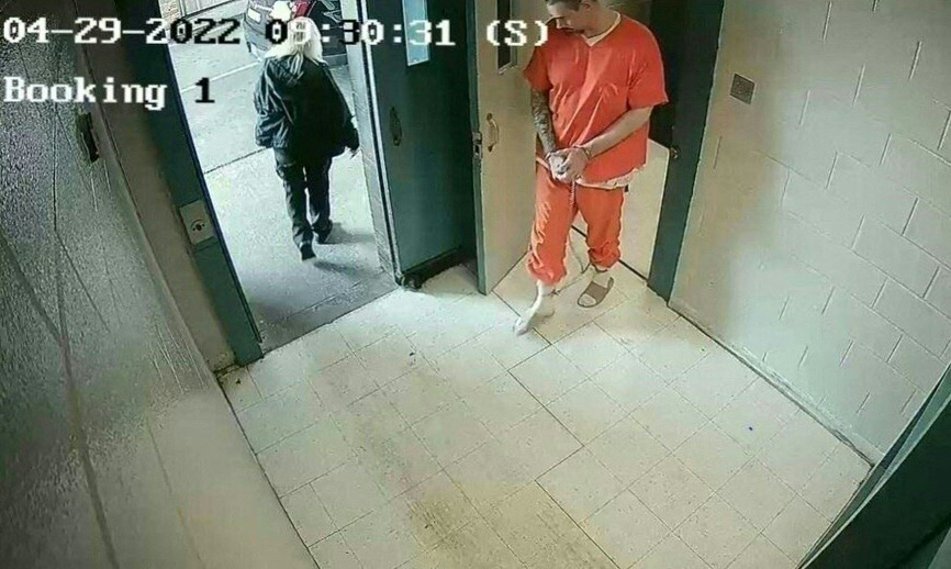 (FILES) In this file photo taken on May 04, 2022 a video grab taken from a handout footage released by Lauderdale County Sheriff's Department shows Casey White, an inmate at the Lauderdale Co. Detention Facility escaping with the help of Vicky White, the assistant director of Alabama corrections, on April 29, 2022. - US authorities said they captured May 9, 2022 a fugitive inmate and a prison guard believed to have helped him escape, after an intense 10-day manhunt that riveted America. (Photo by Handout / Lauderdale County Sheriff's Department / AFP) / RESTRICTED TO EDITORIAL USE - MANDATORY CREDIT "AFP PHOTO / Lauderdale County Sheriff's Department " - NO MARKETING - NO ADVERTISING CAMPAIGNS - DISTRIBUTED AS A SERVICE TO CLIENTS (Photo by HANDOUT/Lauderdale County Sheriff's Depa/AFP via Getty Images)