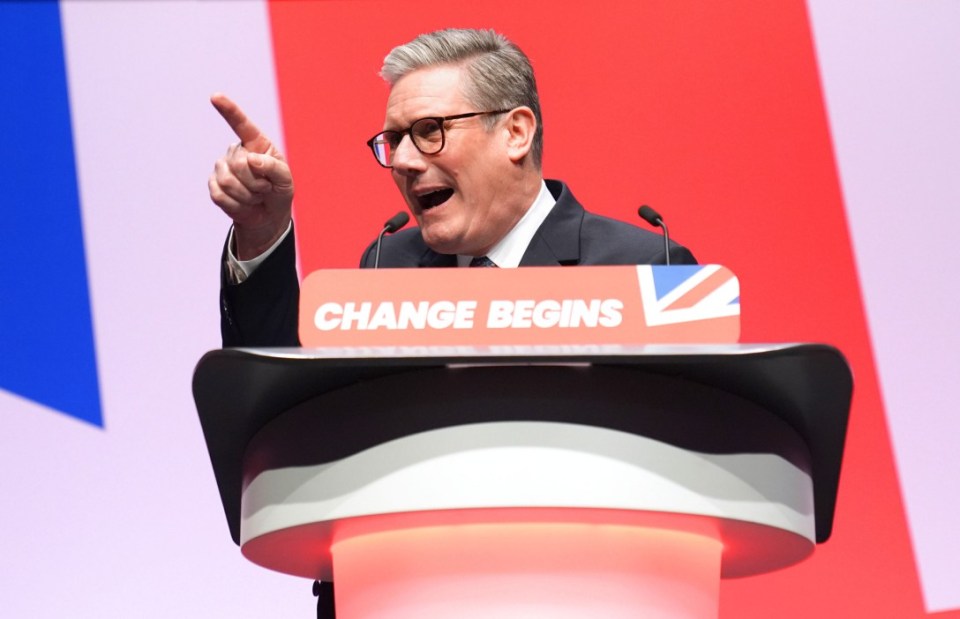Prime Minister Sir Keir Starmer delivers his keynote speech during the Labour Party Conference at the ACC Liverpool. Picture date: Tuesday September 24, 2024. PA Photo. See PA story POLITICS Labour. Photo credit should read: Stefan Rousseau/PA Wire