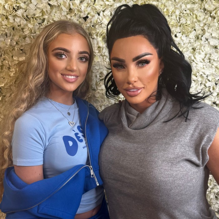 ,  , ,  Katie Price and daughter Princess, 16, heavy glam, ,