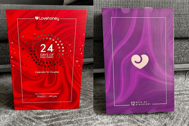 Lovehoney 24 and 12 Days of Discovery calendars for couples.
