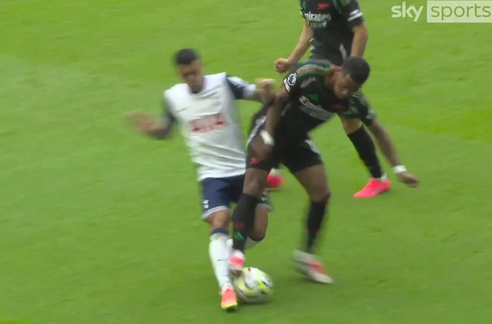 a soccer game is being shown on sky sports