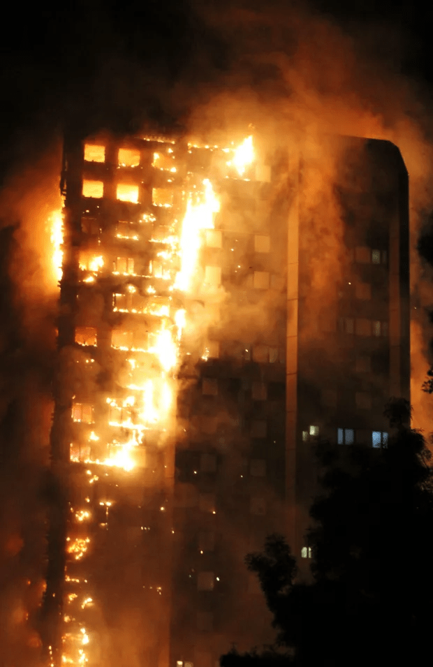 Fire ripped through Grenfell Tower in Kensington, West London, on June 14, 2017