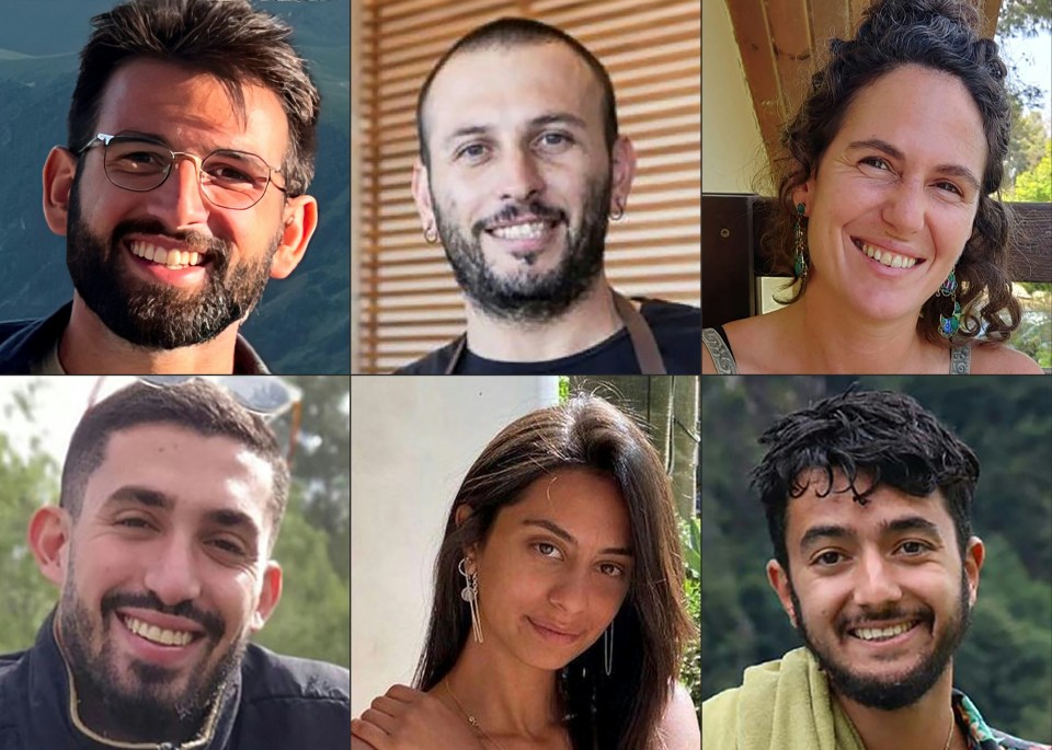 The six Israeli hostages who died at the cruel hands of evil Hamas