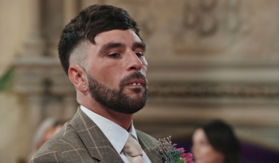 a man with a beard is wearing a suit and tie