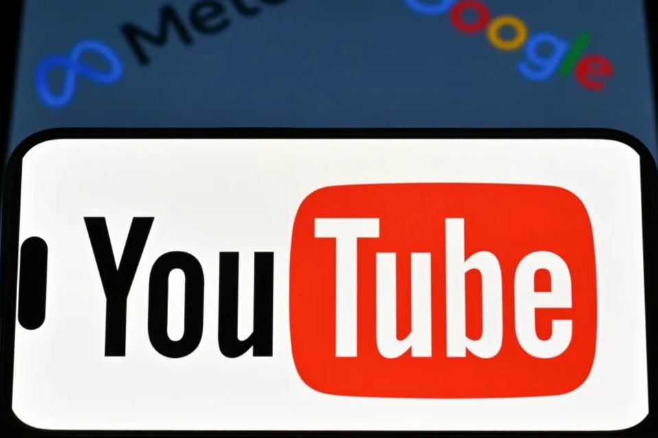 a youtube logo next to a google logo