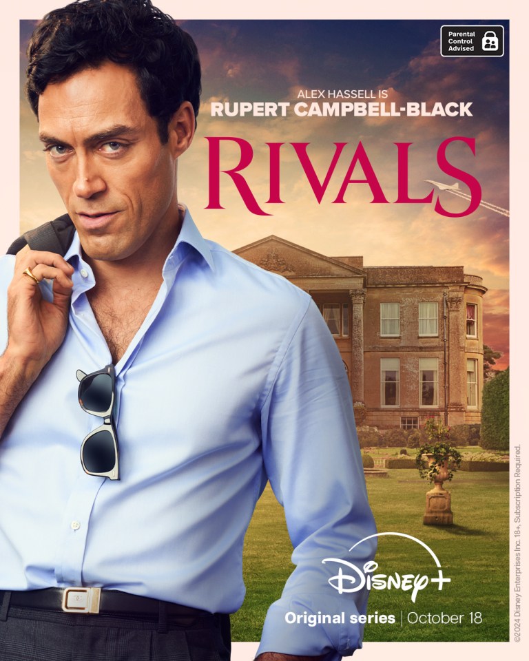 a poster for rivals shows a man in a blue shirt