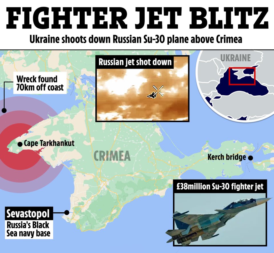 a map showing the location of fighter jet blitz