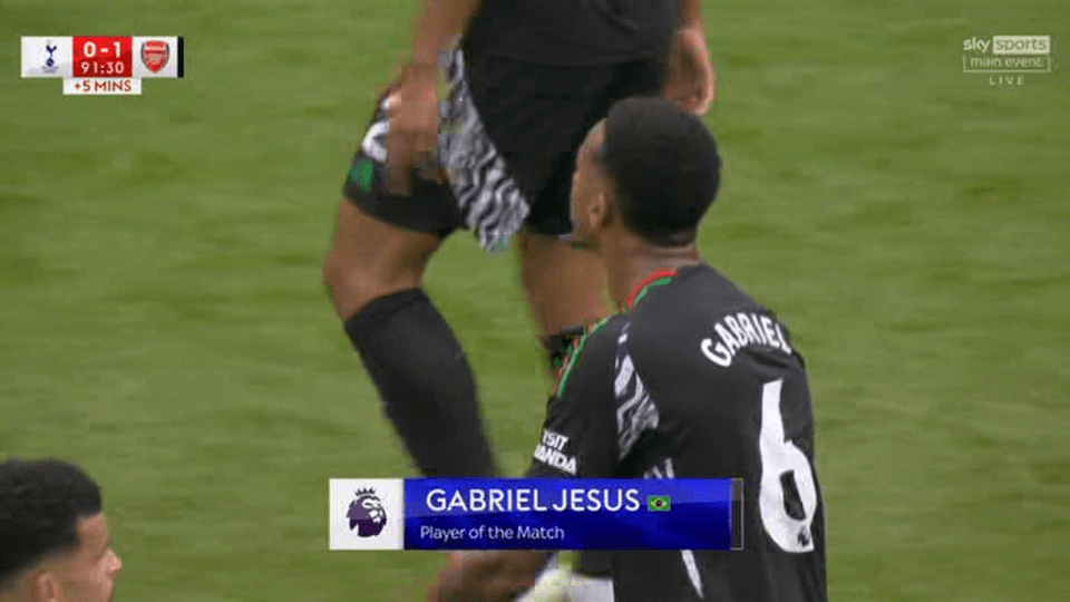 gabriel jesus is the player of the match in this soccer match