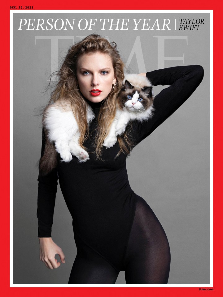taylor swift is featured on the cover of time magazine