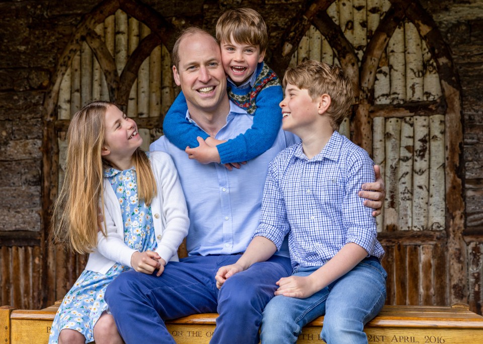 a family sitting on a bench with the date 21st april 2016