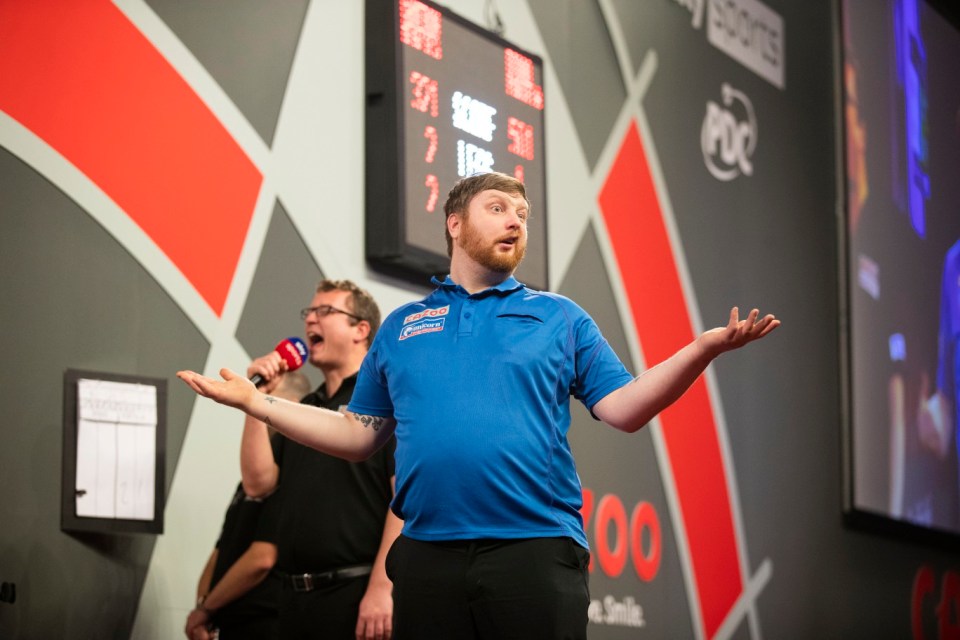 Pictures for SunSport of darts players Cameron Menzies and Fallon Sherrock., Pix by Taylor Lanning/PDC free to use.