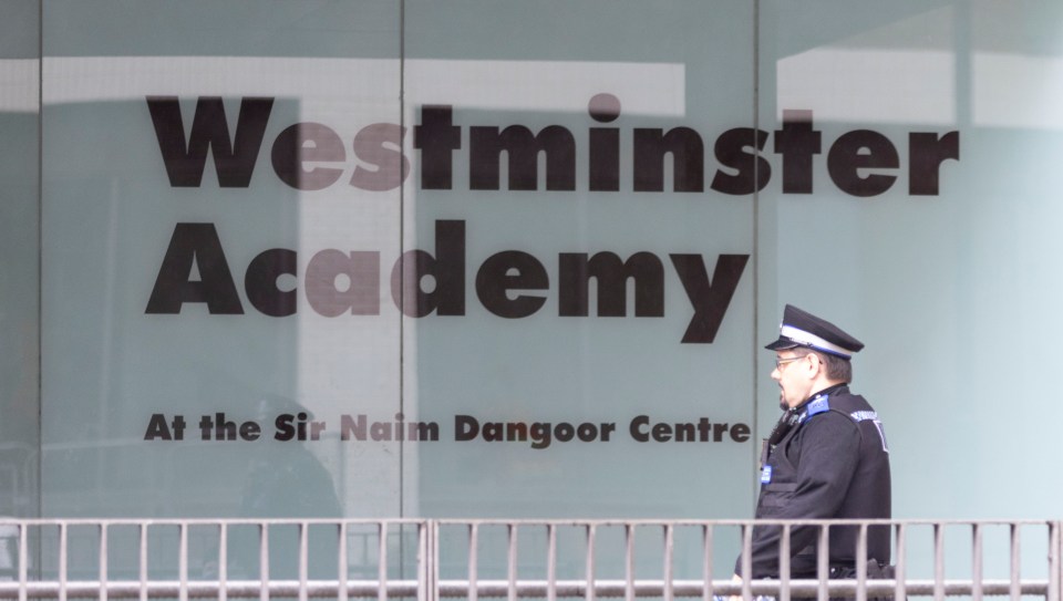 Westminster Academy, the scene of the acid attack that injured three