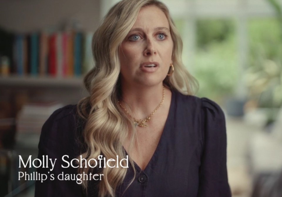 a woman named molly schofield is phillip 's daughter