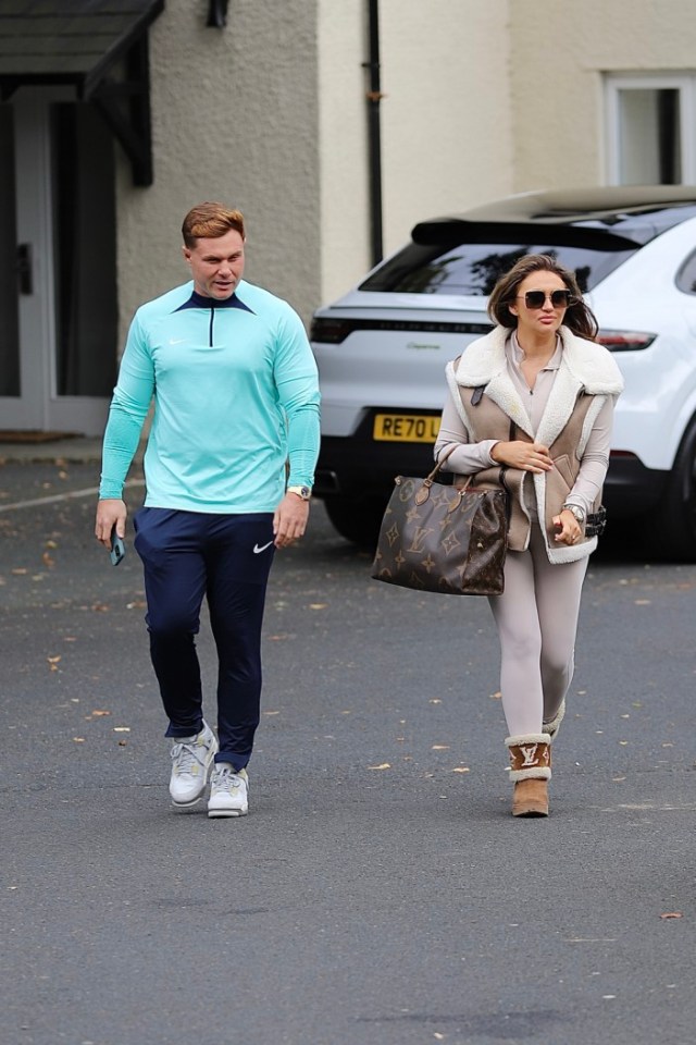 EXCLUSIVE: * Sold Sun Online * ATT Sophie Pelham Downcast and Pregnant Charlotte Dawson seen and pictured with fianc? Matt Sarsfield for the first since sexting scandal. The strained couple are seen together checking into a romantic hotel at the lakes for Charlotte's 32nd birthday. Pictured: charlotte dawson,matt sarsfield Ref: BLU_S7957453 041024 EXCLUSIVE Picture by: Mancpicss66/Parfitt Pictures / SplashNews.com Splash News and Pictures USA: 310-525-5808 UK: 020 8126 1009 eamteam@shutterstock.com World Rights