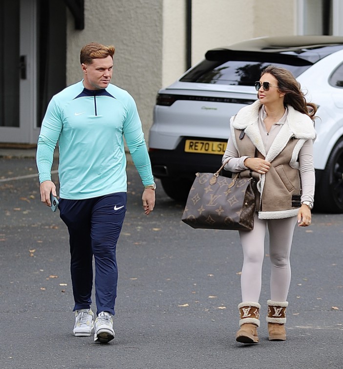 EXCLUSIVE: * Sold Sun Online * ATT Sophie Pelham Downcast and Pregnant Charlotte Dawson seen and pictured with fianc? Matt Sarsfield for the first since sexting scandal. The strained couple are seen together checking into a romantic hotel at the lakes for Charlotte's 32nd birthday. Pictured: charlotte dawson,matt sarsfield Ref: BLU_S7957453 041024 EXCLUSIVE Picture by: Mancpicss66/Parfitt Pictures / SplashNews.com Splash News and Pictures USA: 310-525-5808 UK: 020 8126 1009 eamteam@shutterstock.com World Rights
