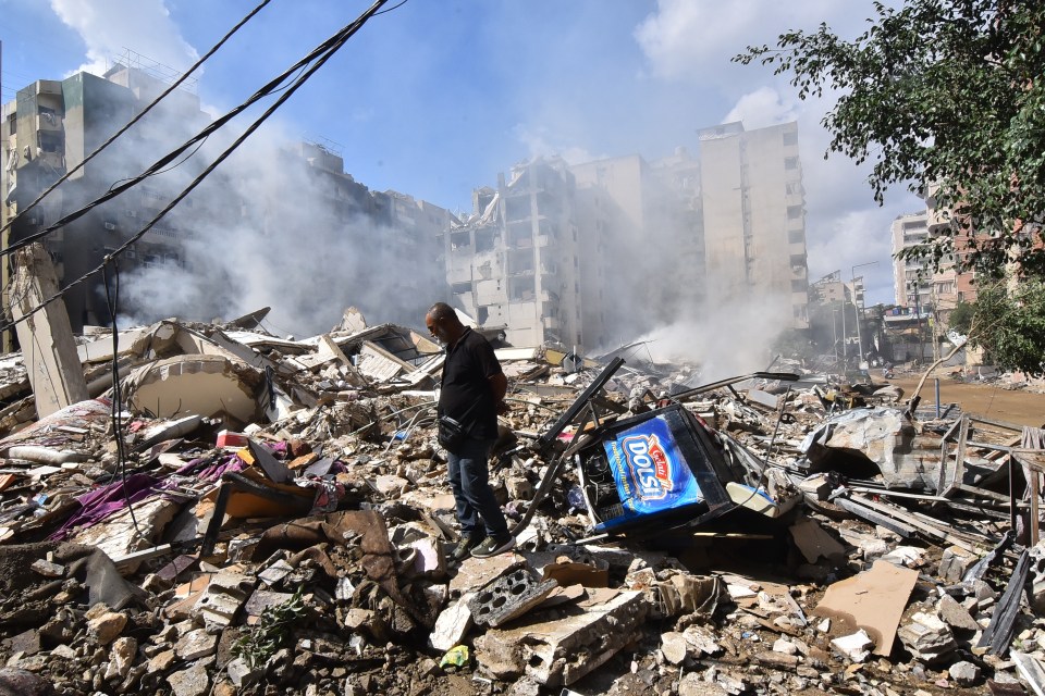 The aftermath of an Israeli airstrike in Beirut