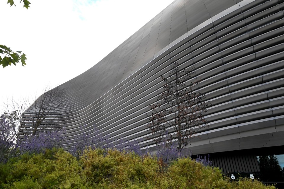 MADRID, SPAIN - SEPTEMBER 24: General view outside the stadium prior to the LaLiga match between Real Madrid CF and Deportivo Alaves at Estadio Santiago Bernabeu on September 24, 2024 in Madrid, Spain. (Photo by Denis Doyle/Getty Images)