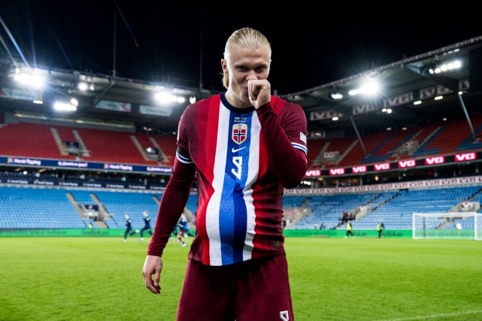 Mandatory Credit: Photo by VEGARD GR¿TT/BILDBYRAN/REX/Shutterstock (14774610by) Erling Braut Haaland of Norway after the Nations League football match between Norway and Slovenia on October 10, 2024 in Oslo. Football, Nations League, Norway - Slovenia, Oslo - 10 Oct 2024