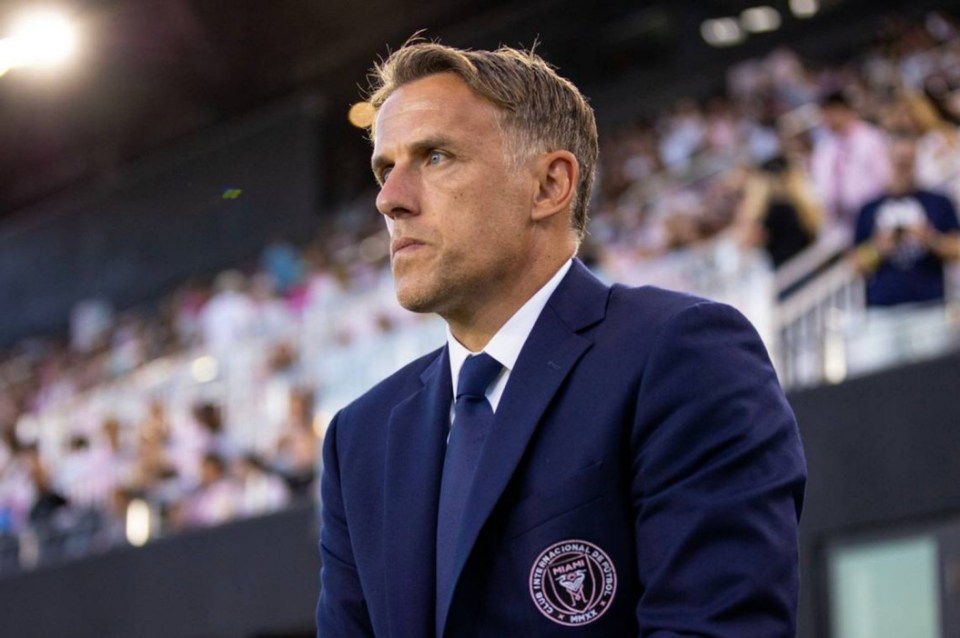 Inter Miami CF Head Coach Phil Neville was let go on June 1, 2023 after a four-game losing streak left the team in last place in the Eastern Conference. (D.A. Varela/Miami Herald/Tribune News Service via Getty Images)