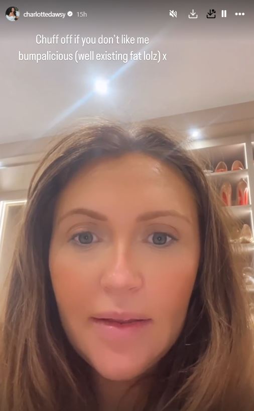 a close up of a woman 's face with the caption " chuff off if you don 't like me bumpalicious "