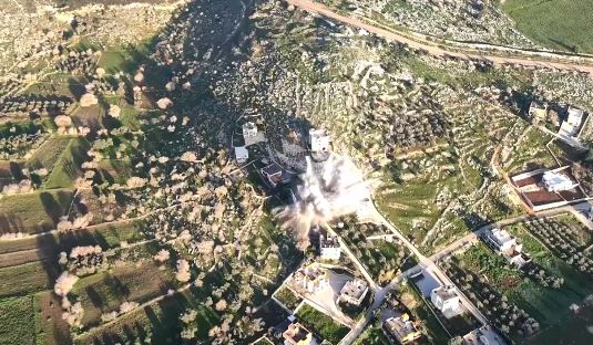 Footage showed Israel blowing up Hezbollah terror targets in secret raids