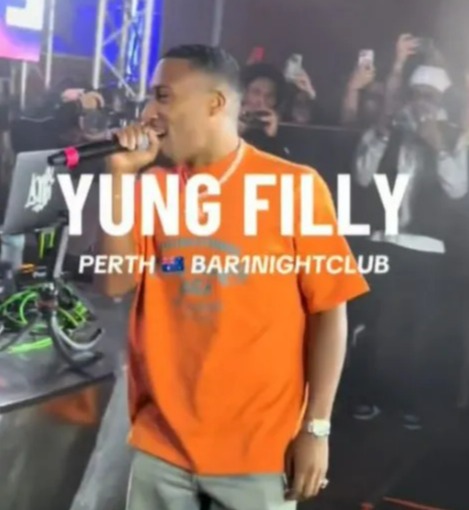 yung filly performs at perth bar 1 nightclub