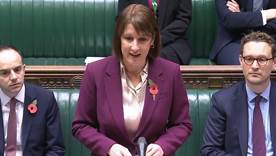 a woman in a purple jacket is speaking into a microphone