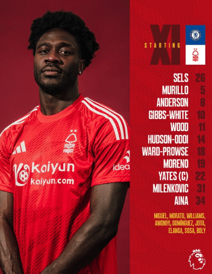 Ola Aina and Callum Hudson-Odoi start against their former club