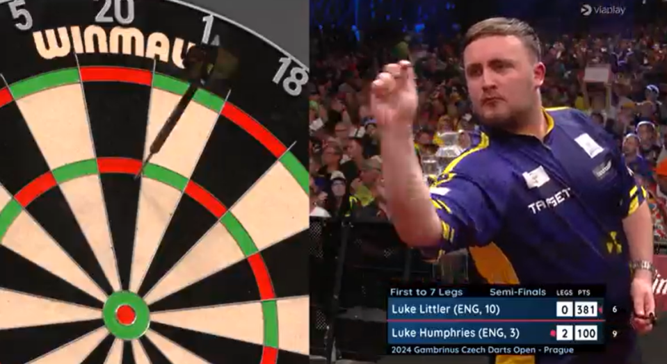a dart board with the number 18 on it