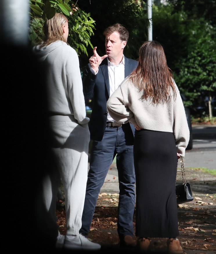 3.10.24........Manchester City's Erling Haalnd goes house hunting in Knutsford, Cheshire on Thursday afternoon. Erling and his girlfriend viewed a California Style Beach House called "REDWALLS".