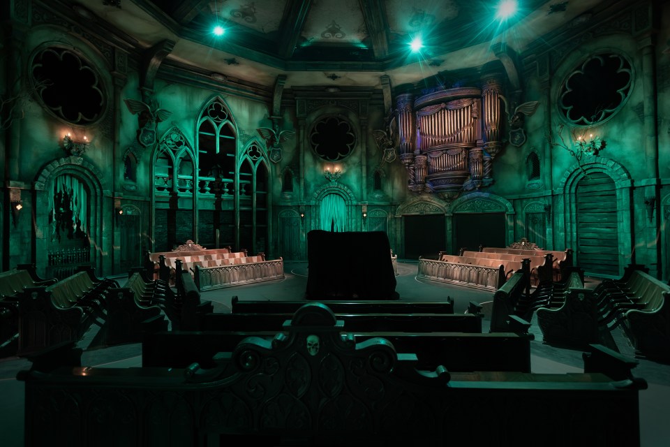 Danse Macabre, a new dark ride, opens to the public today
