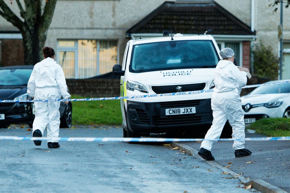 Forensic officers are helping detectives