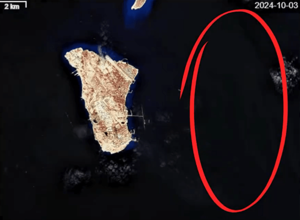 a black background with a red circle and the date 2024-10-03