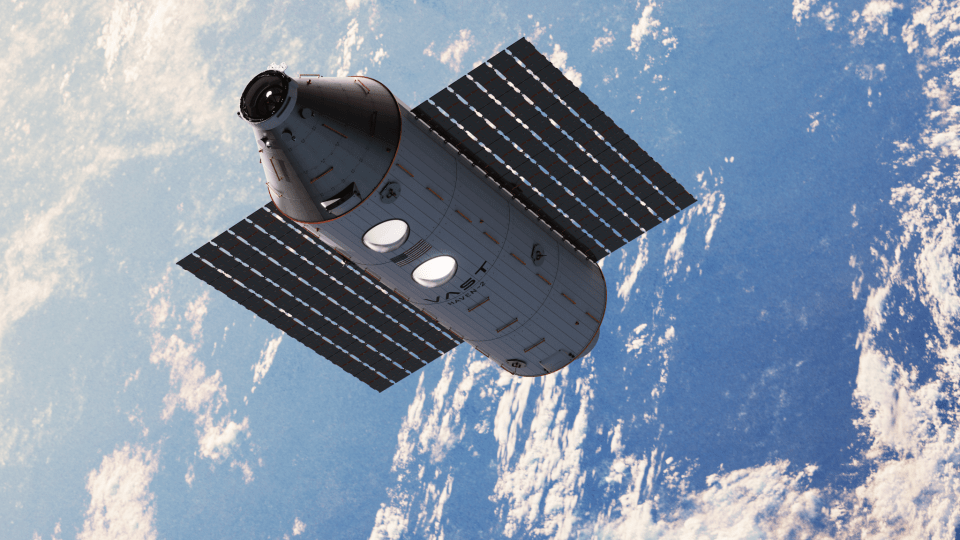 an artist 's impression of a vast spacecraft in space