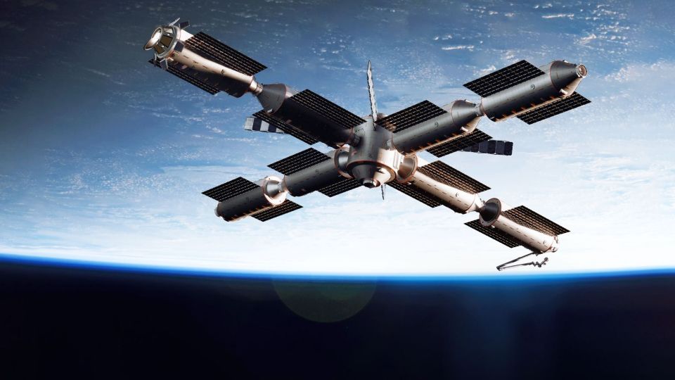 an artist 's impression of the international space station
