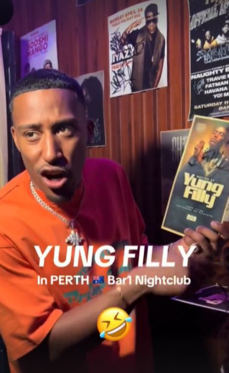 yung filly is in perth bar 1 nightclub