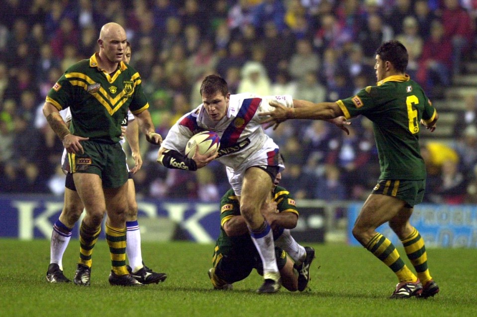 a rugby player with the number 6 on his jersey