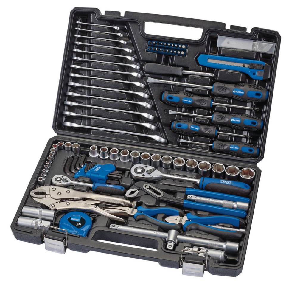a set of tools in a case that says ' craftsman ' on it