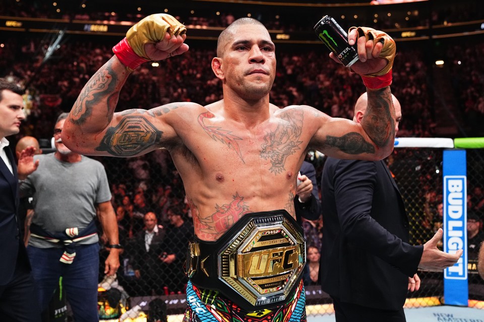 a man holding a can of monster energy drink