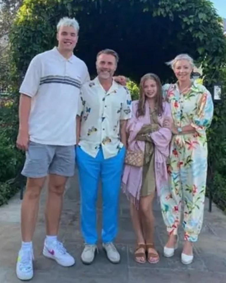 gary barlow 's son is scared he does n't know why he 's so big