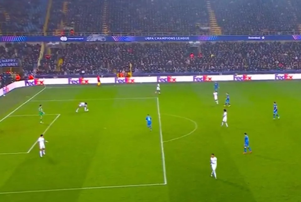a soccer game is being broadcast on foot direct