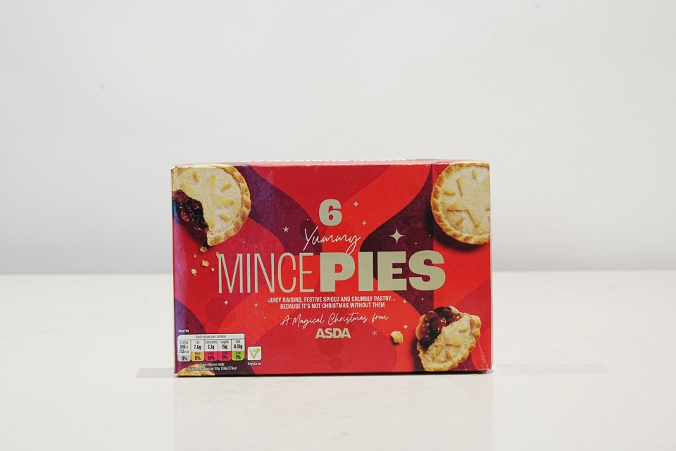 Chris Eades - 07980 775577.Sun Journalist Rosie Taylor taste tests a range of xmas goodies from different supermarkets.Mince pies.Asda