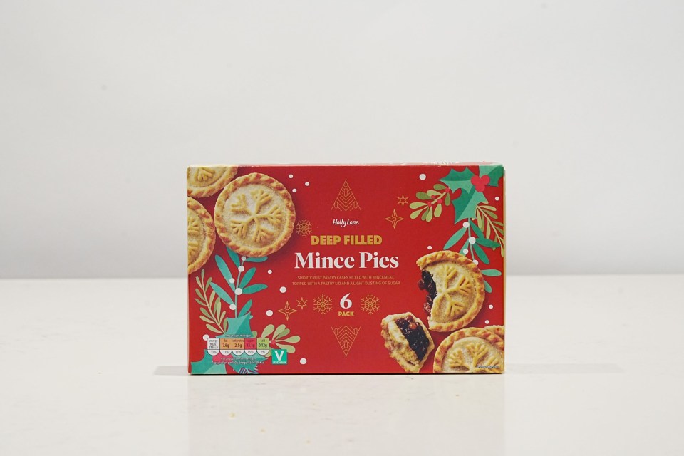 Chris Eades - 07980 775577.Sun Journalist Rosie Taylor taste tests a range of xmas goodies from different supermarkets.Mince pies.Aldi