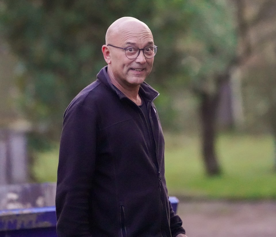 Greg grinned as he left his home on Thursday hours after it was revealed he'd stepped down from his role
