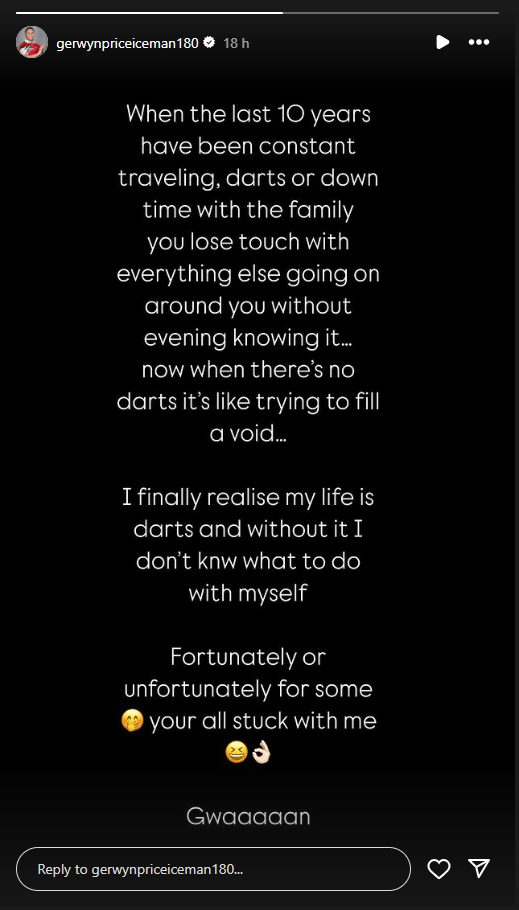 a screenshot of a post by gerwynpriceiceman180